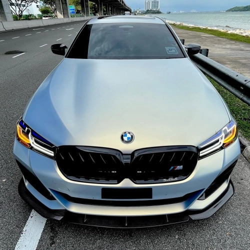 Ravoony Plus PET Ultra-Matte Gold Blue Car Vinyl Wrap review 