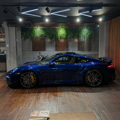 Ravoony Plus Porsche Gloss Gentian Blue Vinyl Car Wrap review 