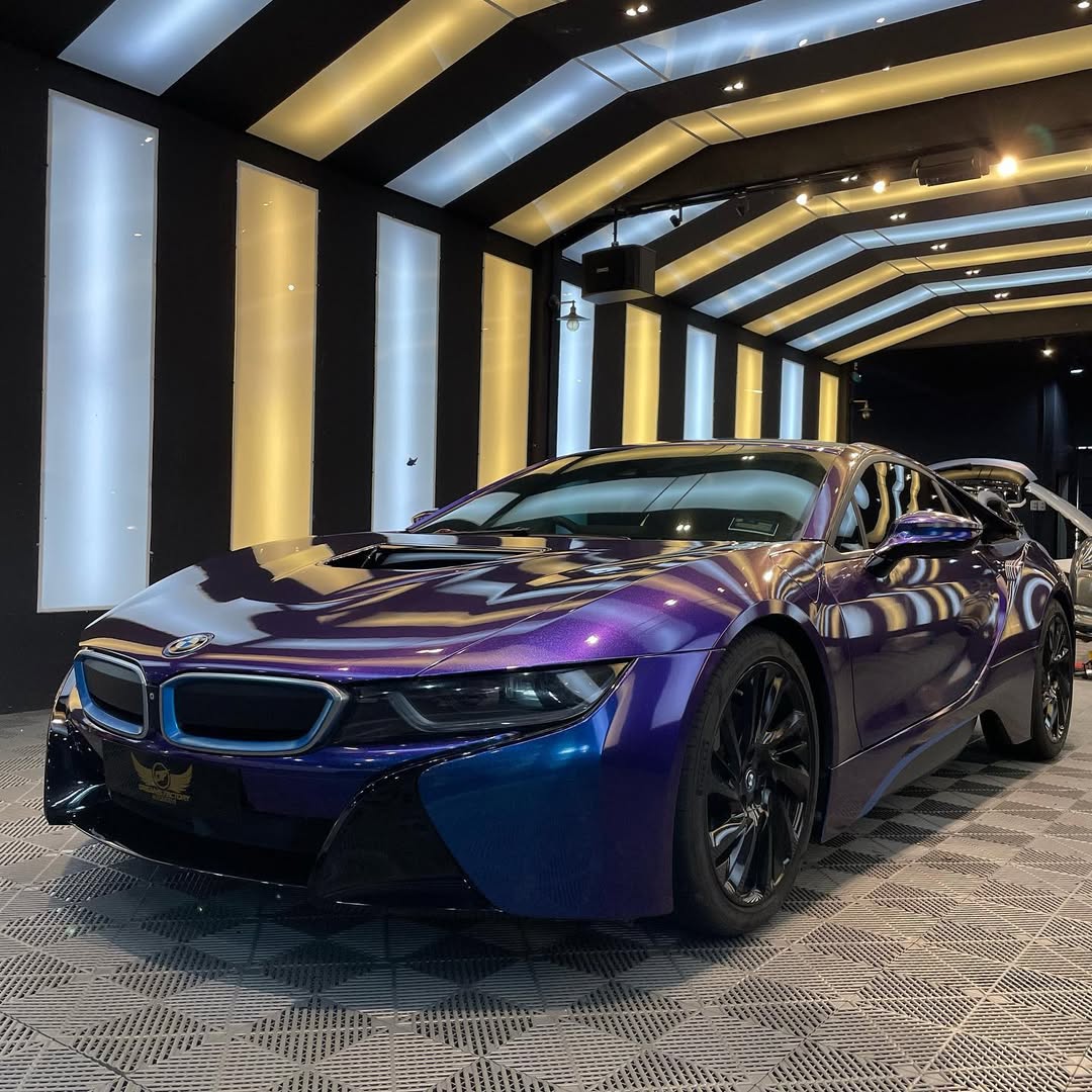 Ravoony Plus PET Purple And Blue Chameleon Car Wrap review Big Steve 02