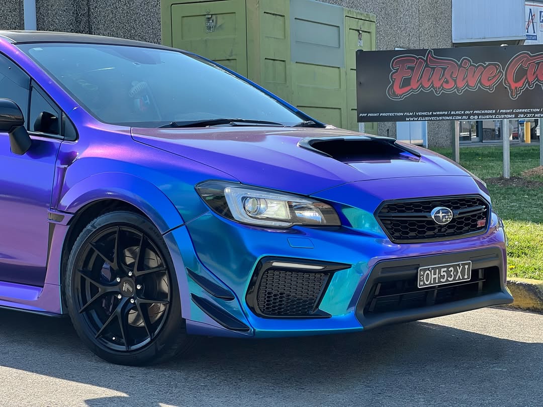 Ravoony Plus PET Purple And Blue Chameleon Car Wrap review Emily R 02