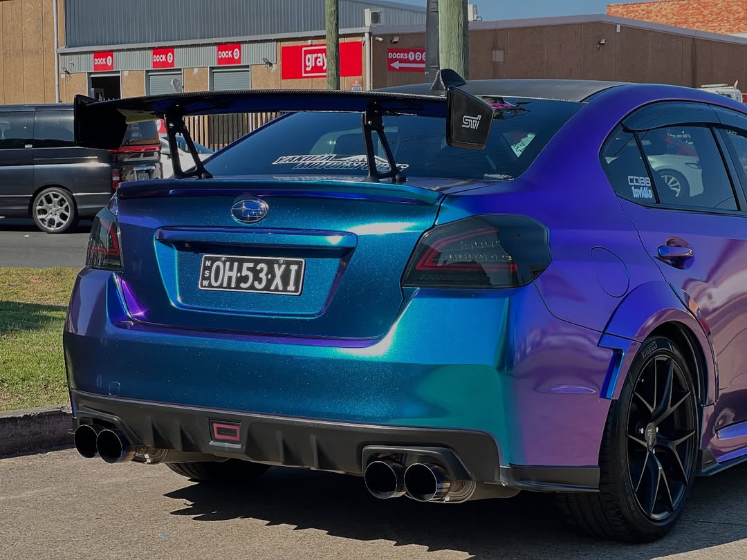 Ravoony Plus PET Purple And Blue Chameleon Car Wrap review Emily R 03