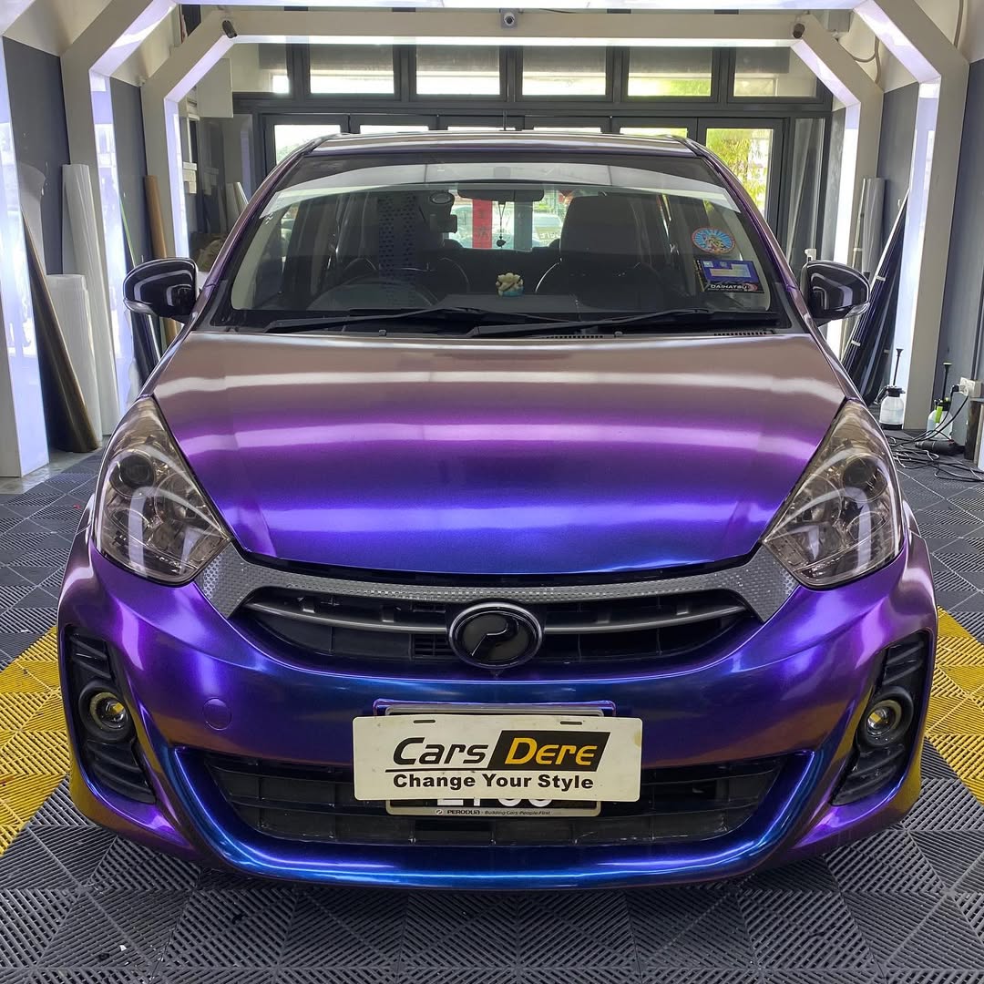 Ravoony Plus PET Purple And Red Chameleon Car Wrap review Samantha K
