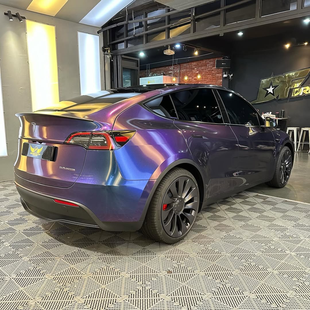 Ravoony Plus PET Purple And Red Chameleon Car Wrap review rosie xie 01