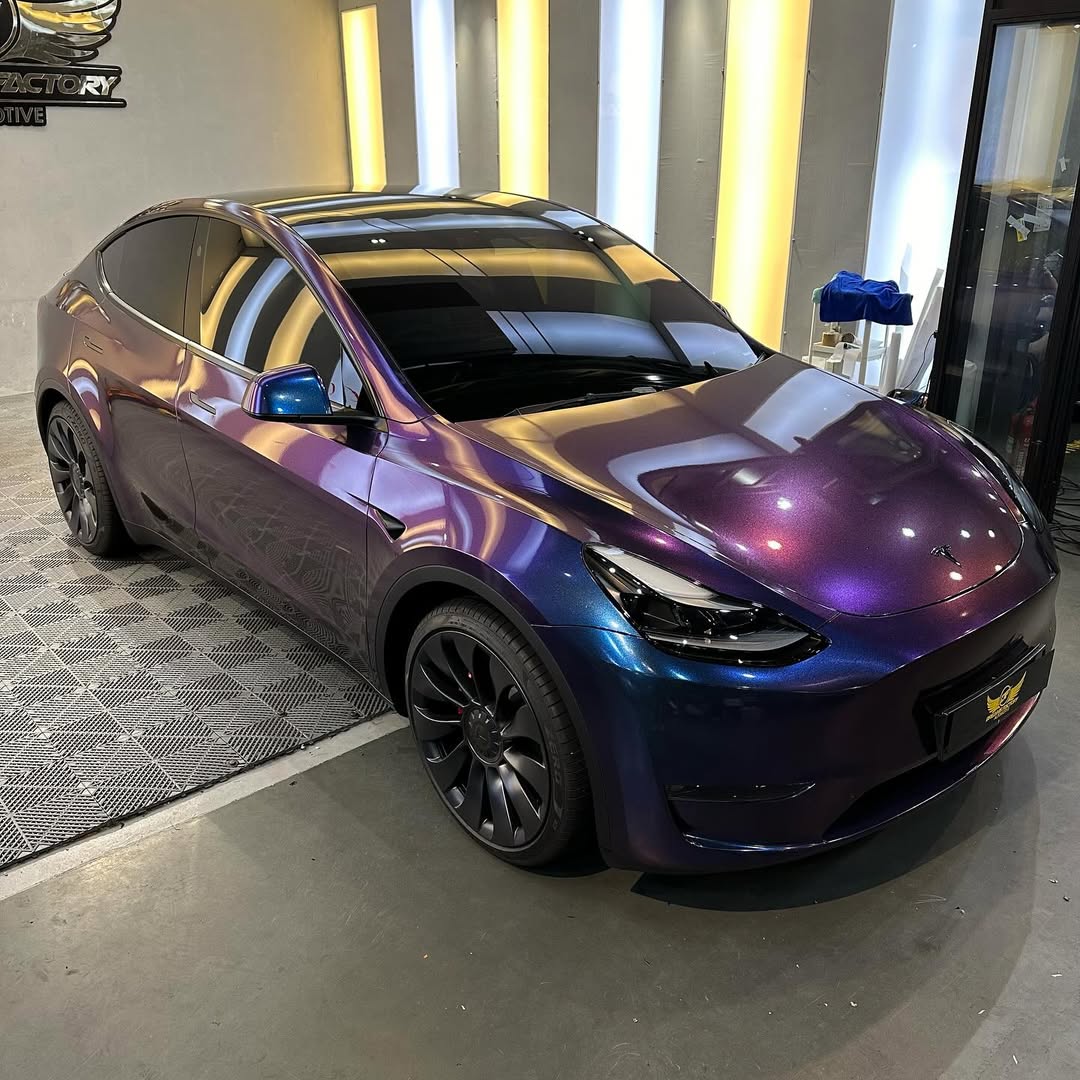 Ravoony Plus PET Purple And Red Chameleon Car Wrap review rosie xie 02