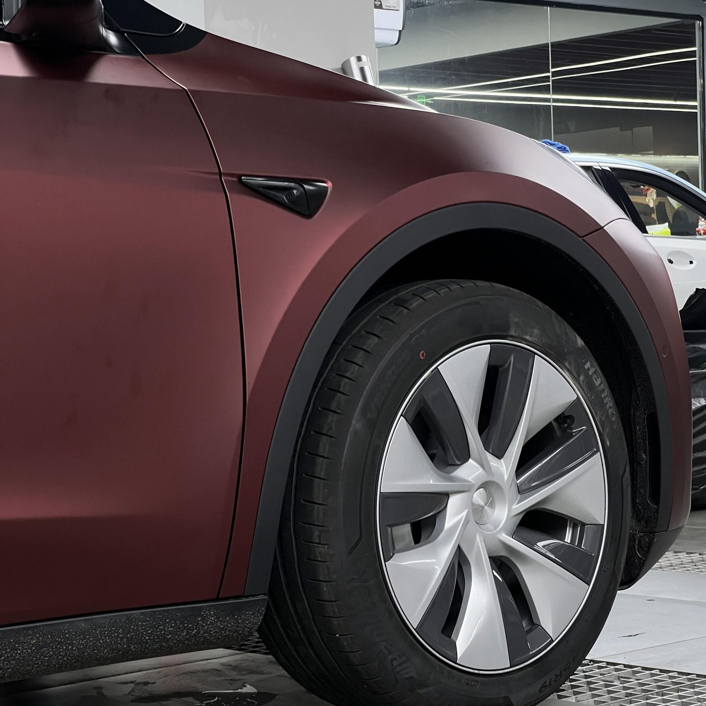 Ravoony Plus PET Satin Dragon Blood Red Vinyl Car Wrap review Savannah Clarke 03