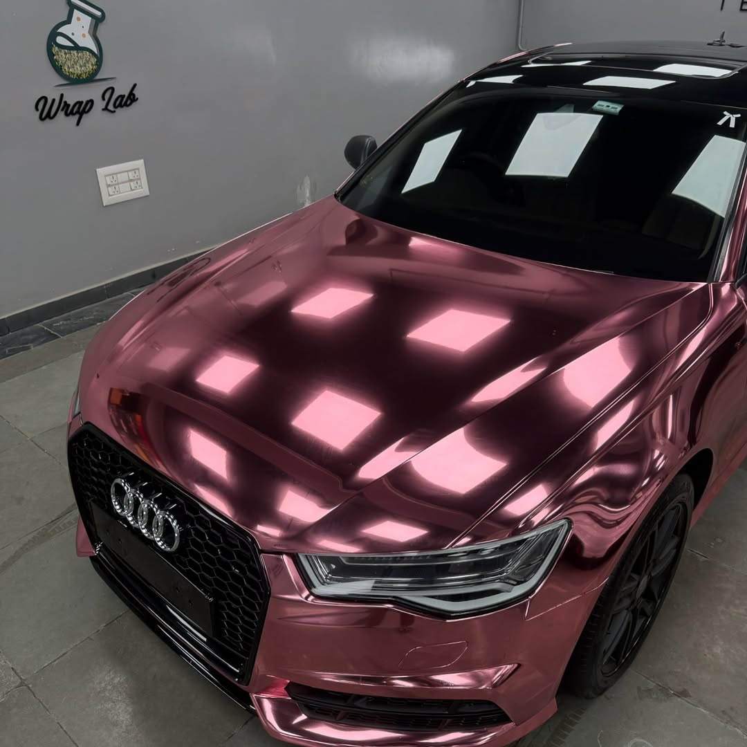 Ravoony Plus PET Rose Gold Chrome Vinyl Car Wrap review Genevieve Laurent 04
