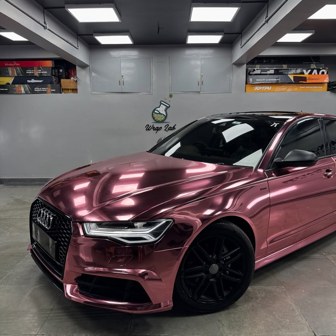 Ravoony Plus PET Rose Gold Chrome Vinyl Car Wrap review Genevieve Laurent 02