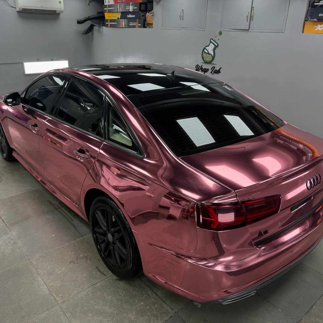 Ravoony Plus PET Rose Gold Chrome Vinyl Car Wrap review Genevieve Laurent 06