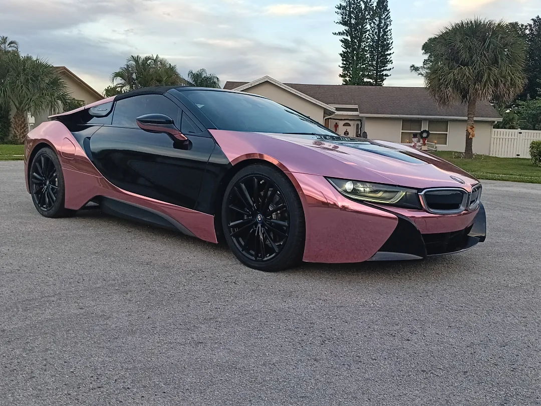 Ravoony Plus PET Rose Gold Chrome Vinyl Car Wrap review 1