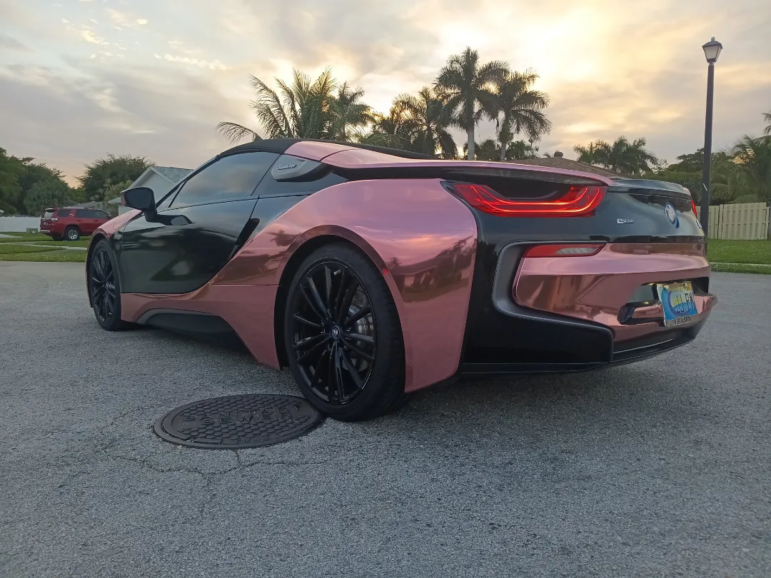 Ravoony Plus PET Rose Gold Chrome Vinyl Car Wrap review 4