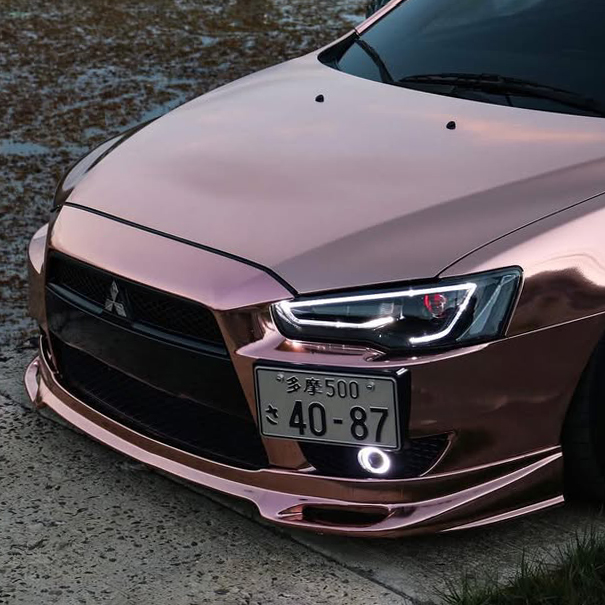 Ravoony Plus PET Rose Gold Chrome Vinyl Car Wrap review 1