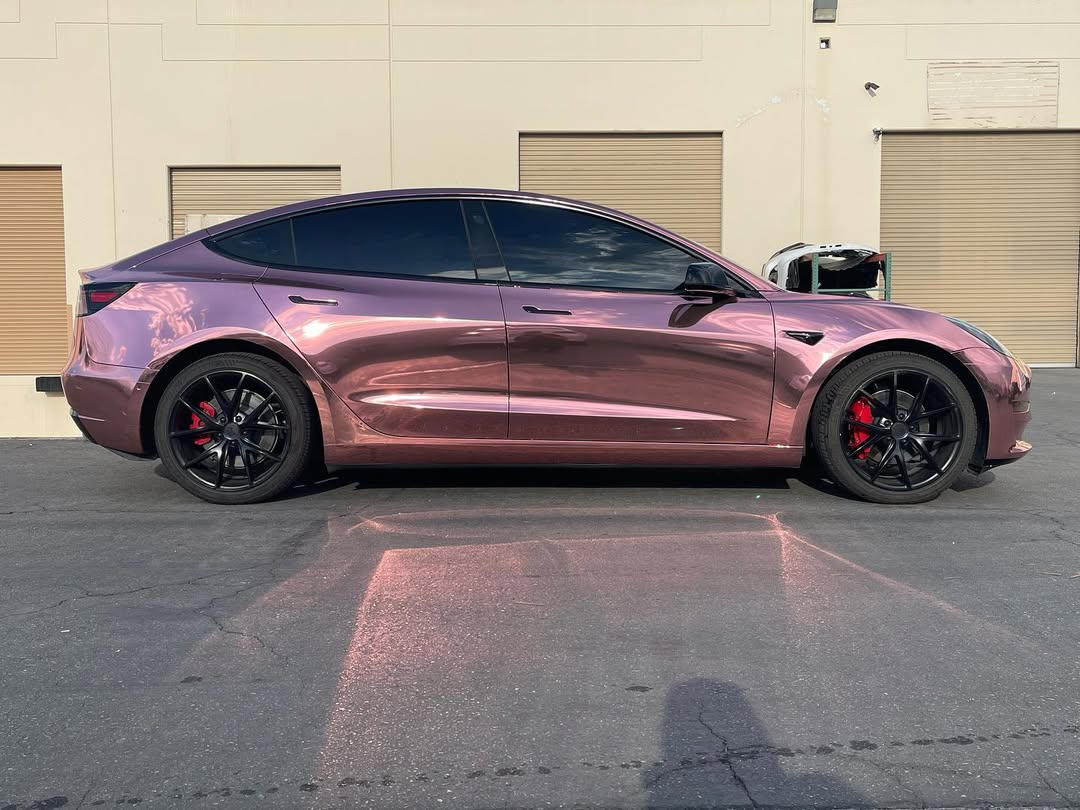 Ravoony Plus PET Rose Gold Chrome Vinyl Car Wrap review zdys sdvs 00