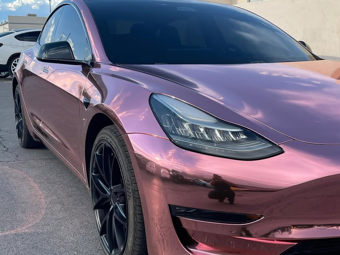 Ravoony Plus PET Rose Gold Chrome Vinyl Car Wrap review zdys sdvs 03