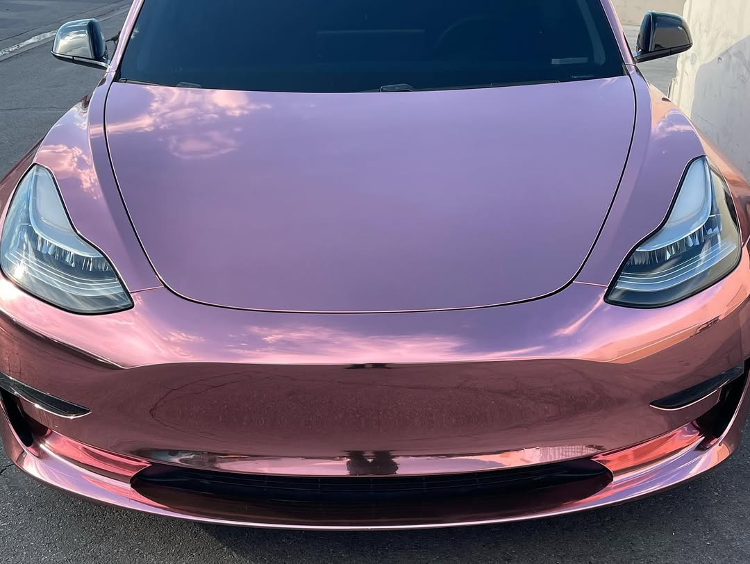 Ravoony Plus PET Rose Gold Chrome Vinyl Car Wrap review zdys sdvs 02