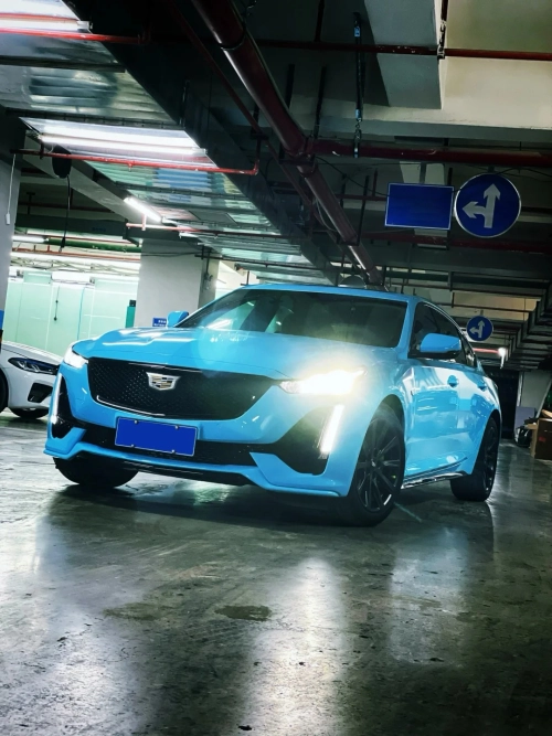 Ravoony Plus PET Glossy Crystal Sky Blue Car Wrap review 