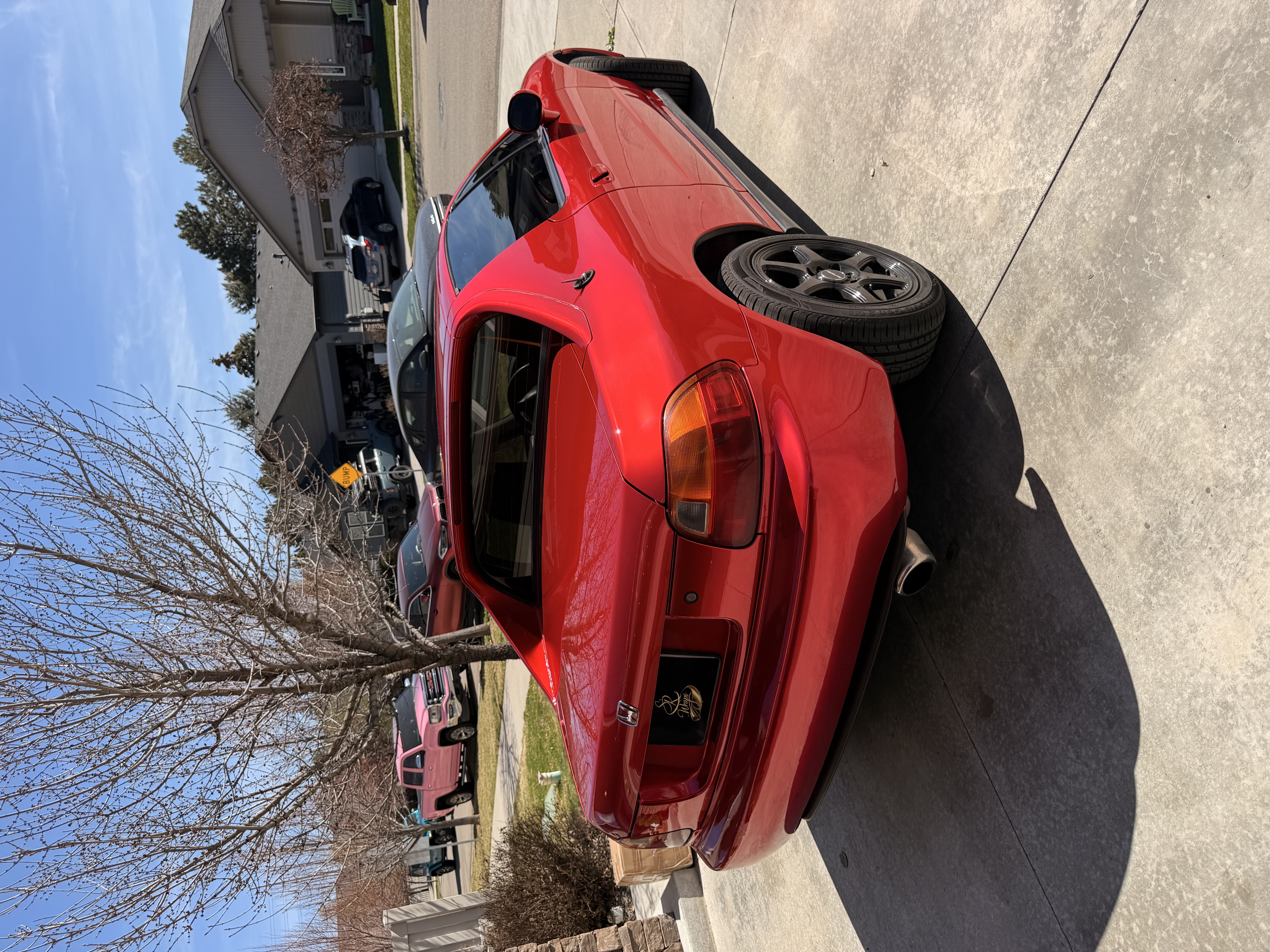 Ravoony Plus Gloss Metallic Vampire Red Vinyl Car Wrap review SR Wraps 01