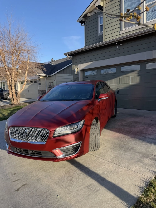 Ravoony Plus PET Matte Chrome Romanee Red Vinyl Car Wrap review 