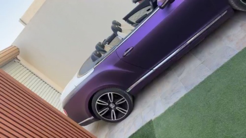 Ravoony Plus PET Ultimate Flat Magic Purple Car Vinyl Wrap review 