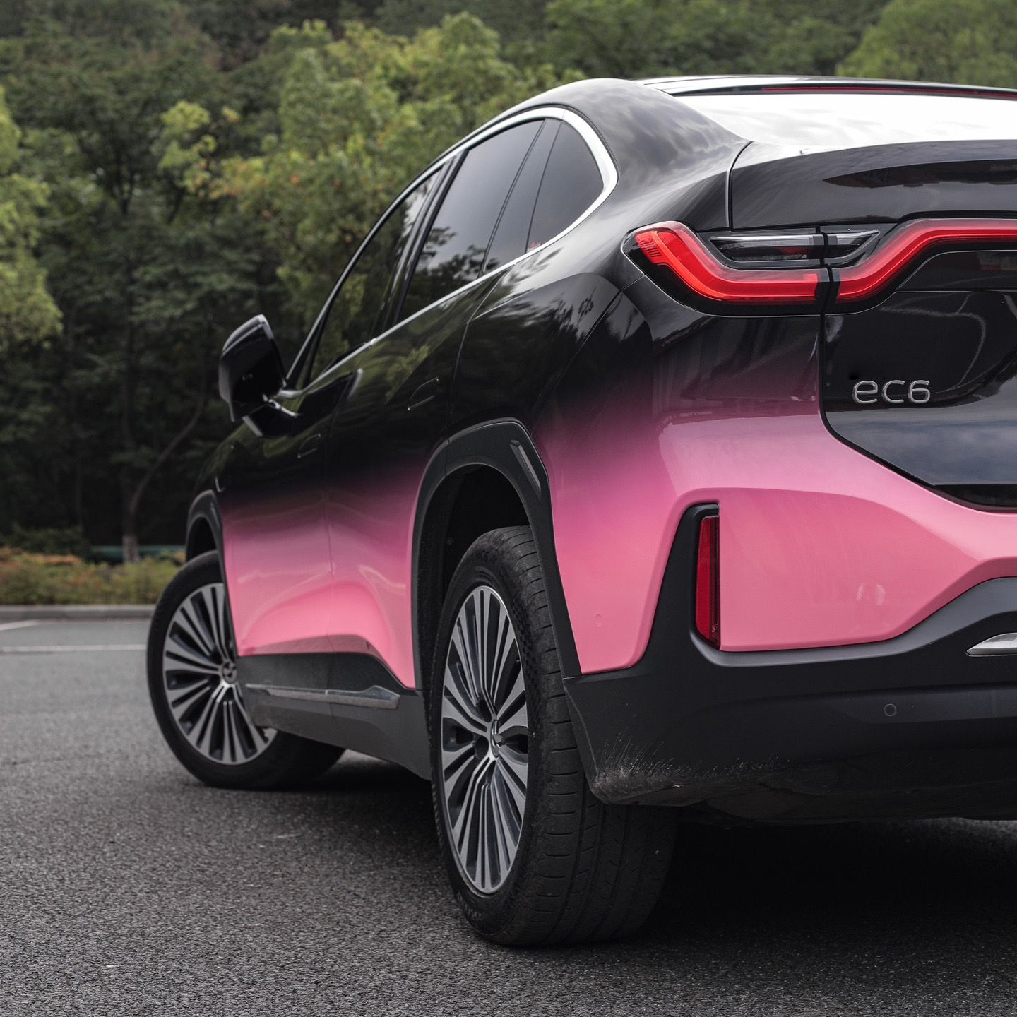 Ravoony Plus Customized Black To Pink Gradient Vinyl Wrap review 2