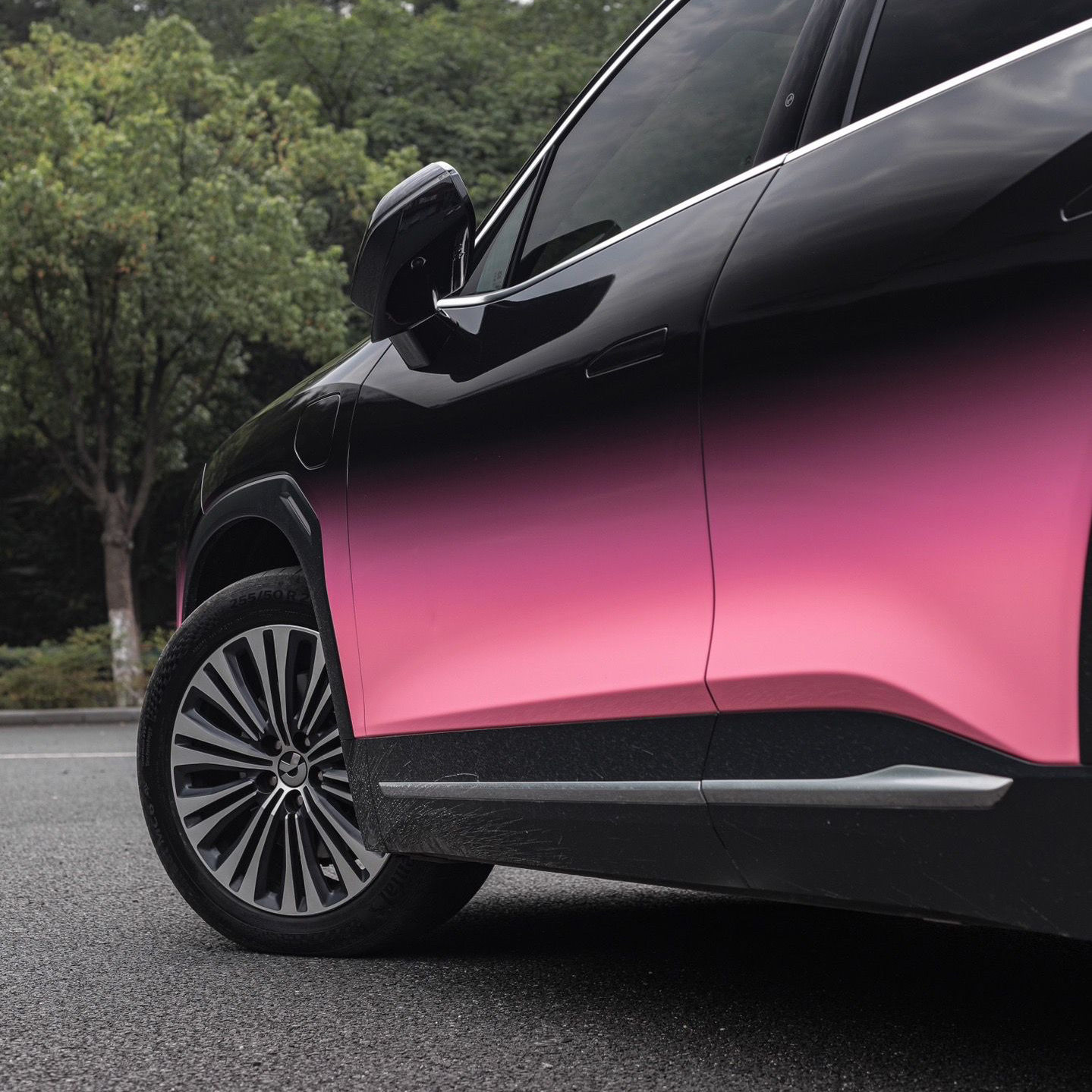 Ravoony Plus Customized Black To Pink Gradient Vinyl Wrap review 5