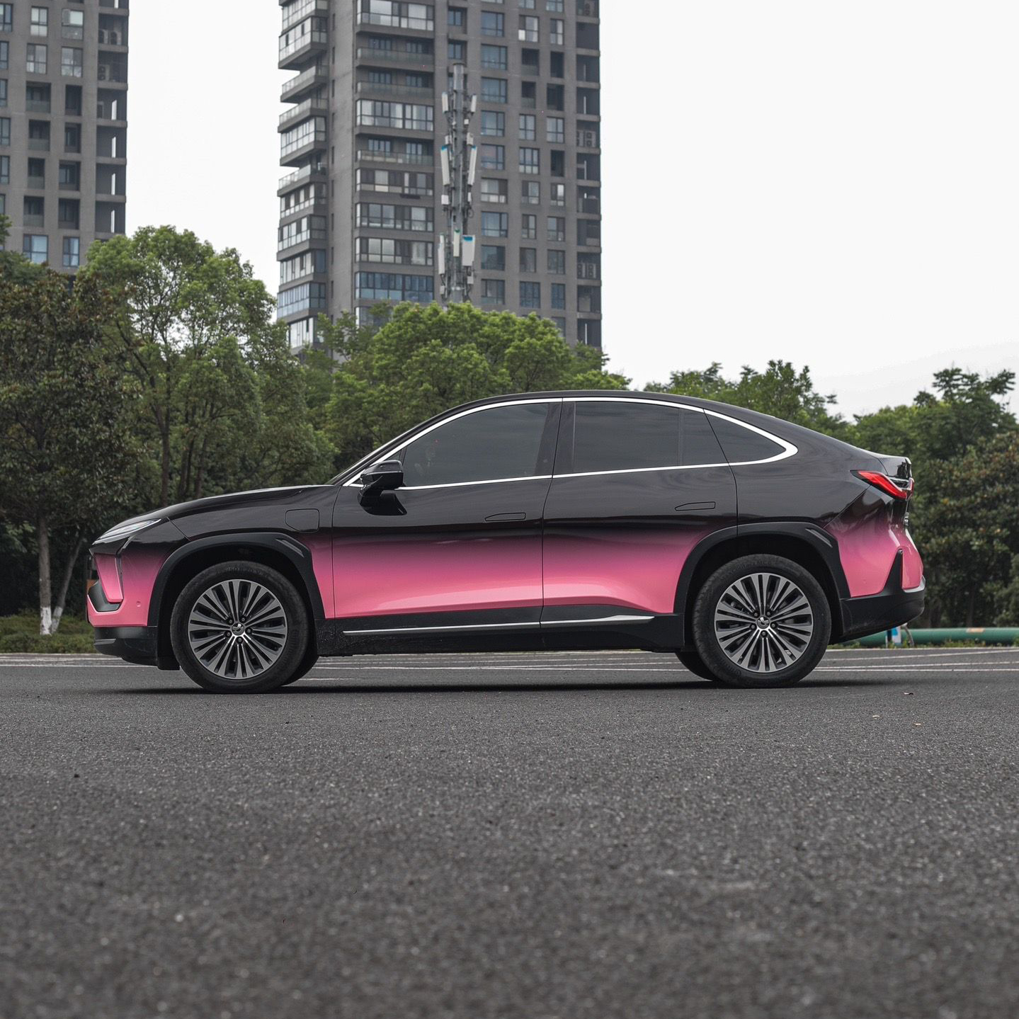 Ravoony Plus Customized Black To Pink Gradient Vinyl Wrap review 7