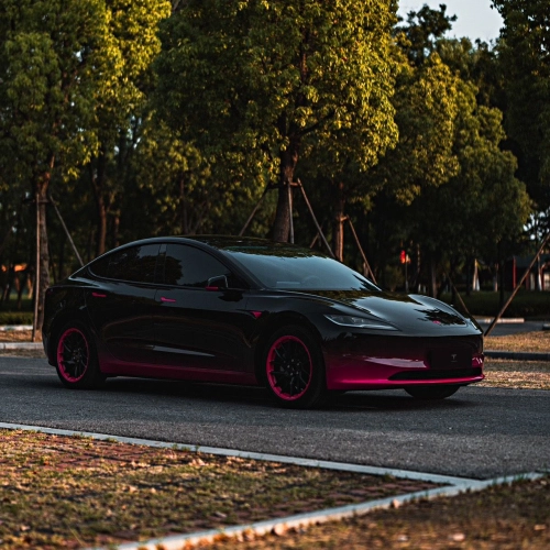 Ravoony Plus Customized Black To Pink Gradient Vinyl Wrap review 