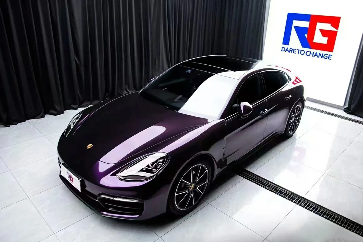 Ravoony Plus Gloss Metallic Gentian Purple Car Wrap review 0