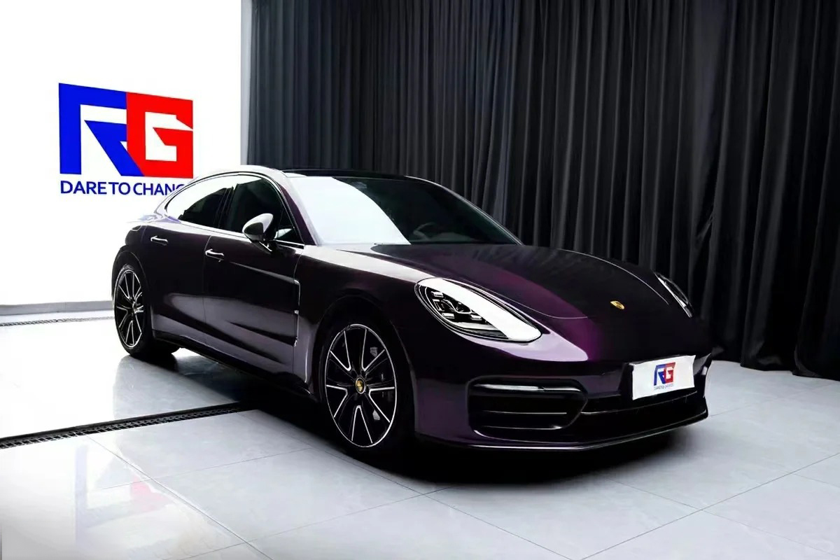 Ravoony Plus Gloss Metallic Gentian Purple Car Wrap review 1