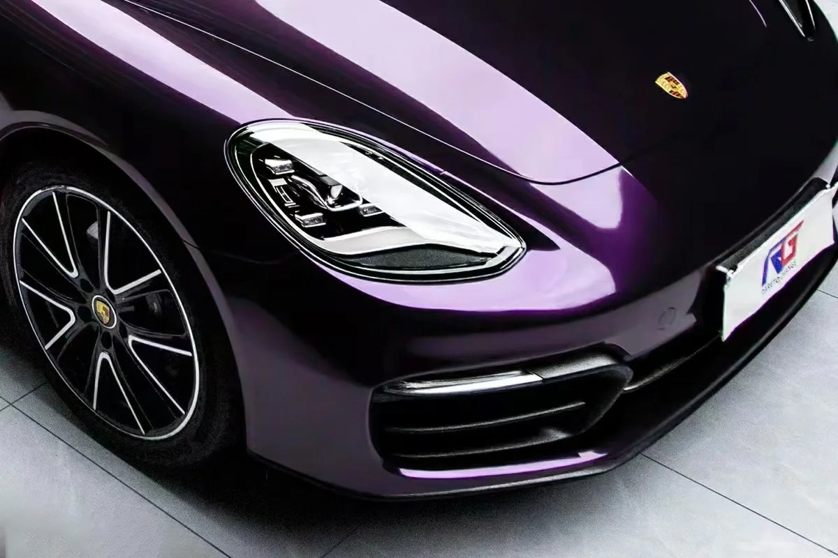 Ravoony Plus Gloss Metallic Gentian Purple Car Wrap review 2