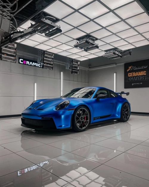 Ravoony Plus PET Matte Chrome Blue Car Wrap review 