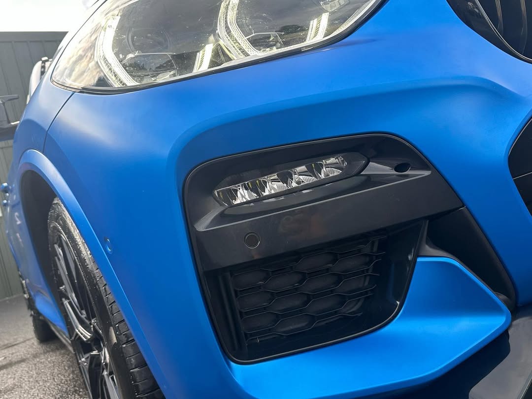 Ravoony Plus PET Satin Blue Vinyl Car Wrap review Hunter Thompson 02