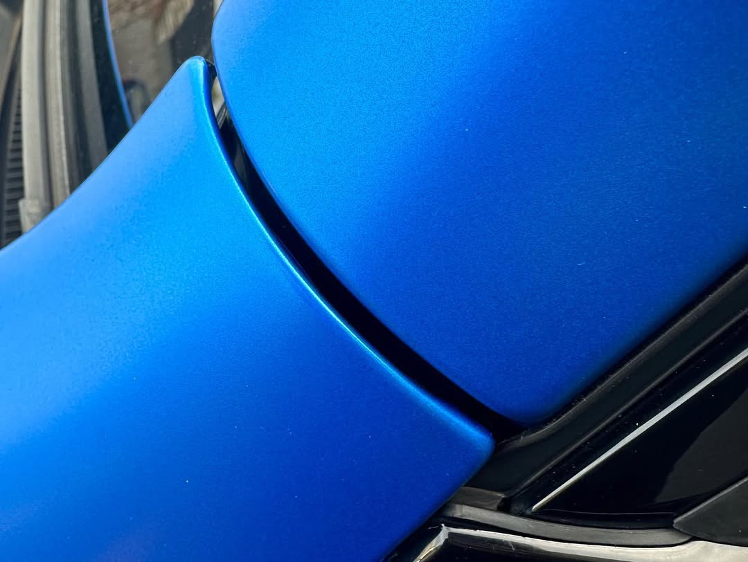 Ravoony Plus PET Satin Blue Vinyl Car Wrap review Hunter Thompson 04
