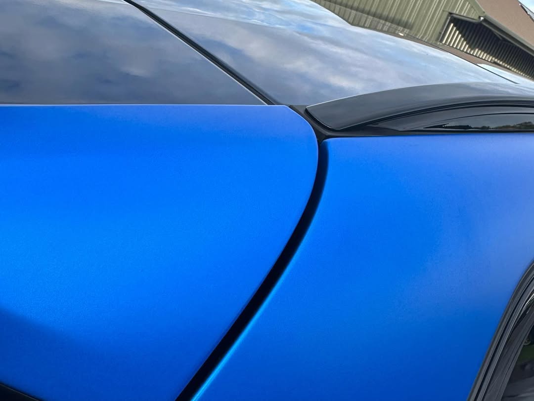 Ravoony Plus PET Satin Blue Vinyl Car Wrap review Hunter Thompson 00