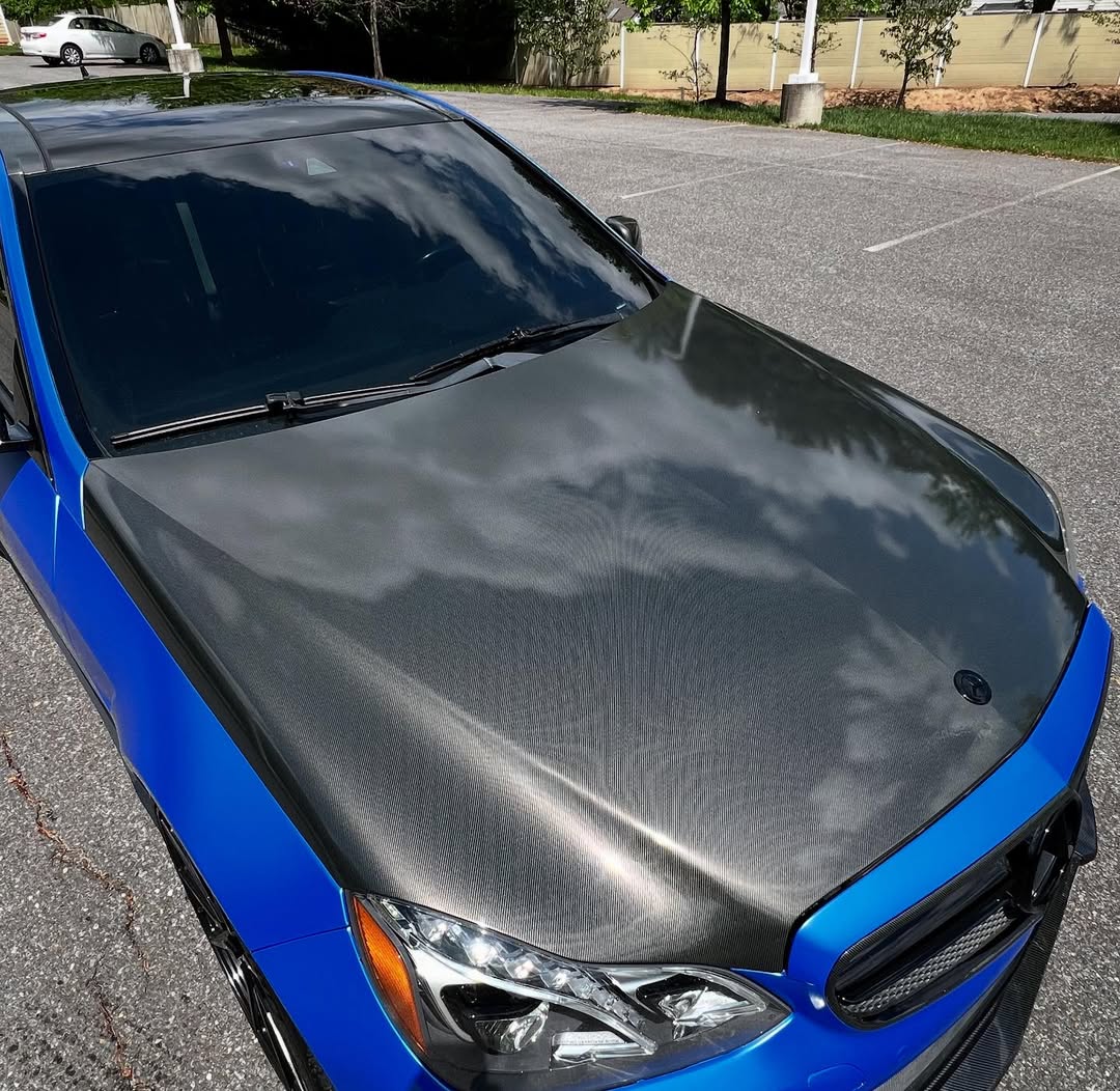 Ravoony Plus PET Satin Blue Vinyl Car Wrap review Magnolia Hayes 02