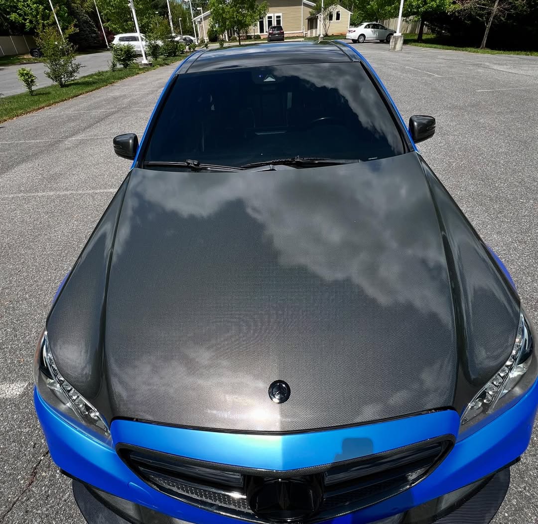 Ravoony Plus PET Satin Blue Vinyl Car Wrap review Magnolia Hayes 04