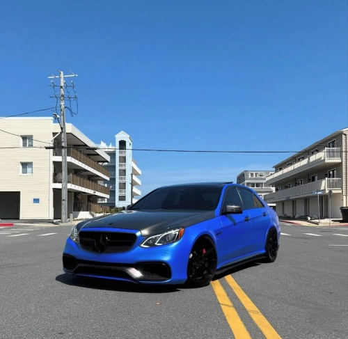 Ravoony Plus PET Satin Blue Vinyl Car Wrap review 