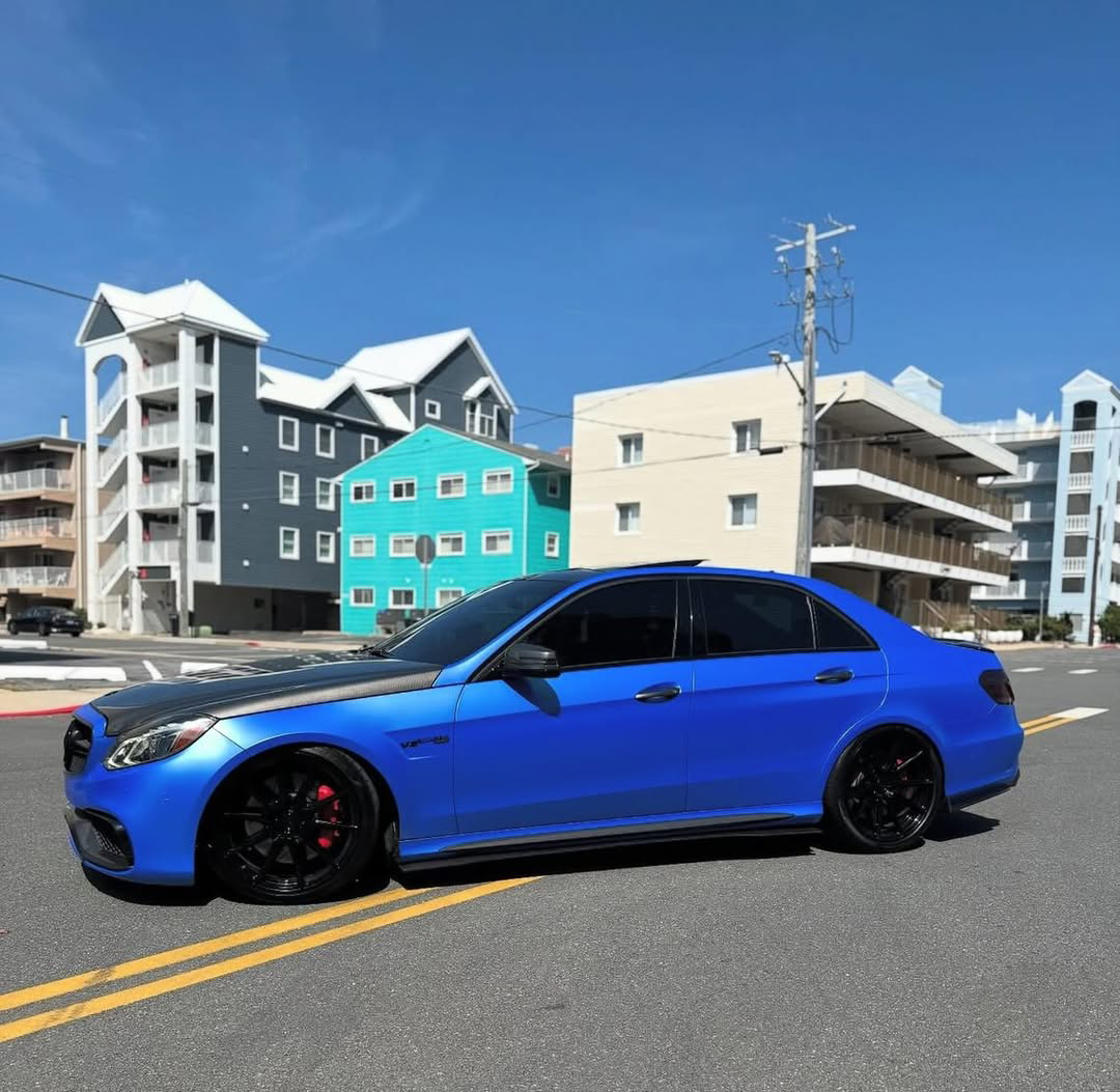 Ravoony Plus PET Satin Blue Vinyl Car Wrap review Magnolia Hayes 03
