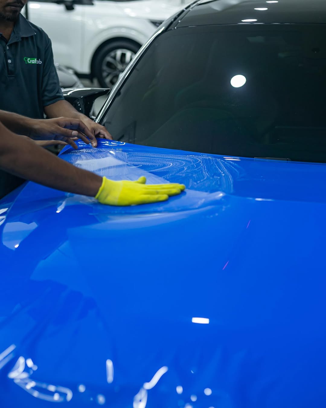 Ravoony Plus PET Gloss Shark Blue Vinyl Wrap review 9