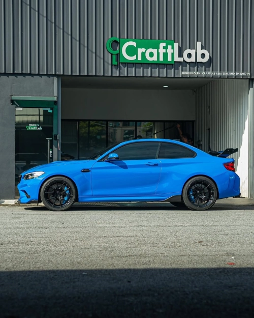 Ravoony Plus PET Gloss Shark Blue Vinyl Wrap review 