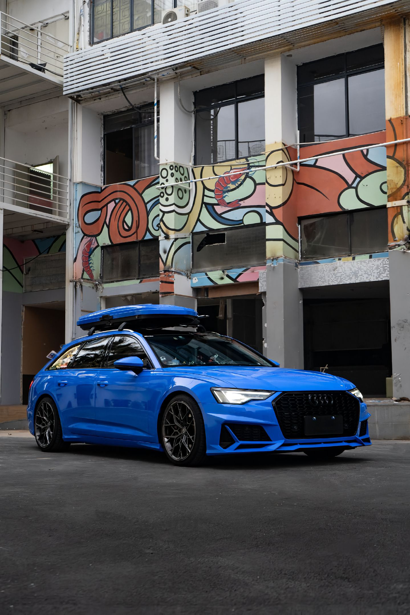 Ravoony Plus PET Gloss Shark Blue Vinyl Wrap review 1