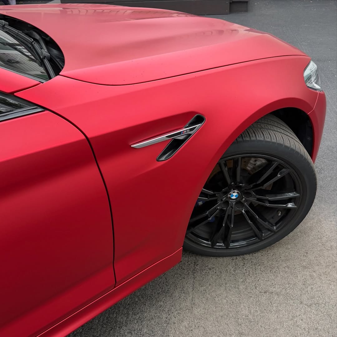 Ravoony Plus PET Matte Chrome Red Vinyl Car Wrap review Orlando Mendez 03