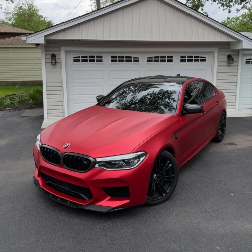 Ravoony Plus PET Matte Chrome Red Vinyl Car Wrap review 