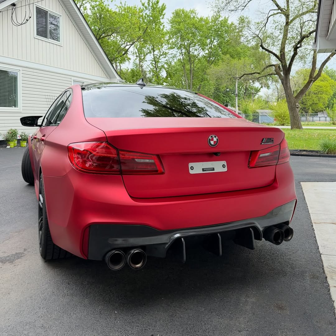 Ravoony Plus PET Matte Chrome Red Vinyl Car Wrap review Orlando Mendez 04
