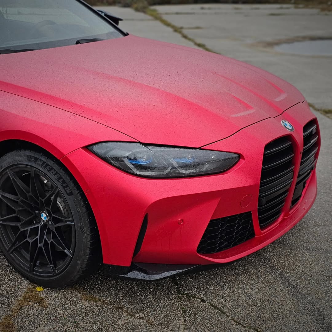 Ravoony Plus PET Matte Chrome Red Vinyl Car Wrap review Delilah Cross 01