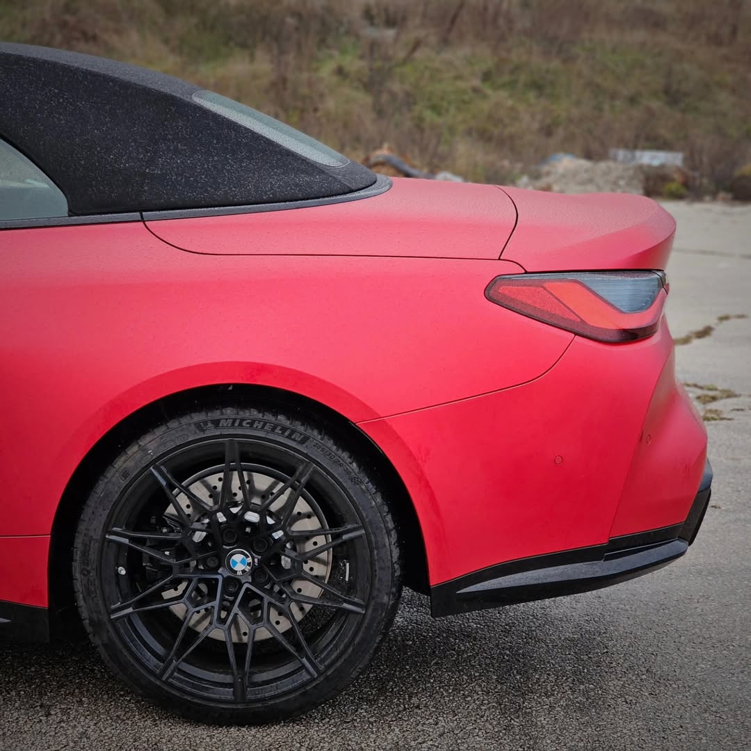 Ravoony Plus PET Matte Chrome Red Vinyl Car Wrap review Delilah Cross 08