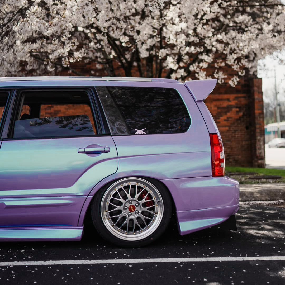 Ravoony Plus Twin Candy Purple Green Car Wrap review 1
