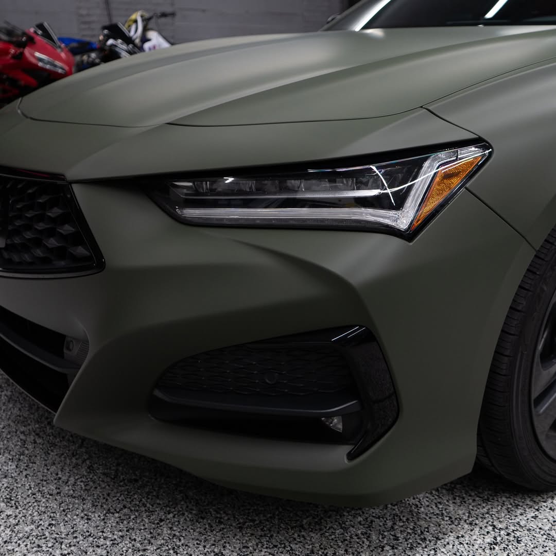 Ravoony Plus PET Matte Army Green Wrap review 3