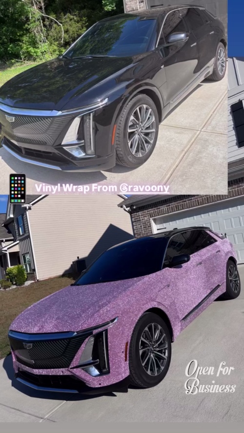 Ravoony Plus PET Super Glitter Pink Car Vinyl Wrap review 