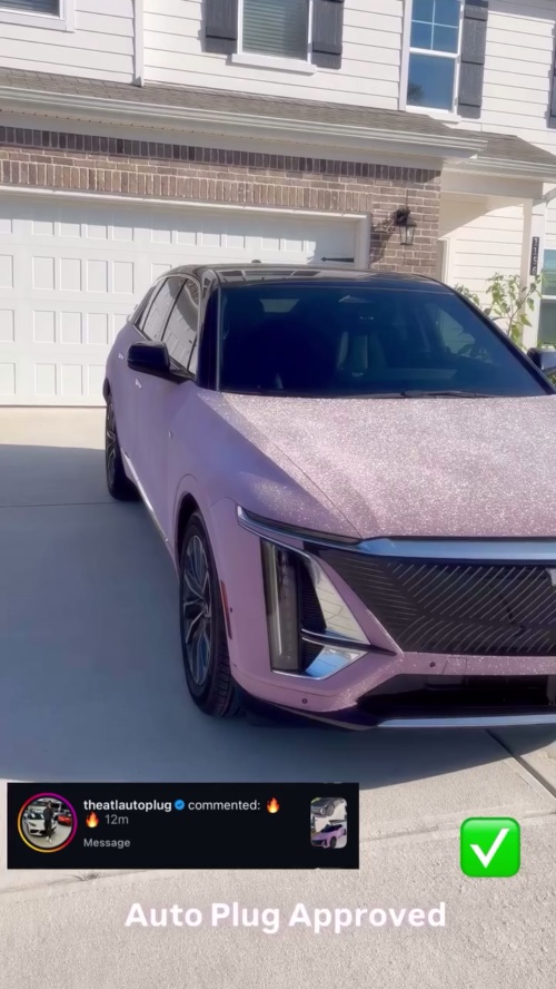 Ravoony Plus PET Super Glitter Pink Car Vinyl Wrap review 