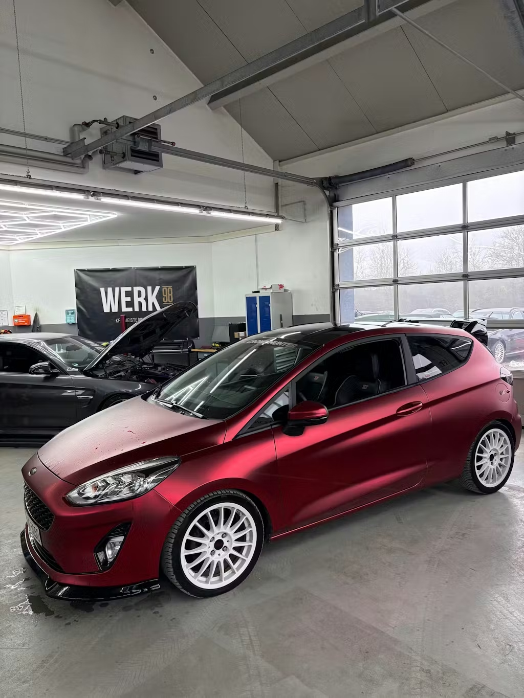 Ravoony Plus PET Matte Chrome Romanee Red Vinyl Car Wrap review 0